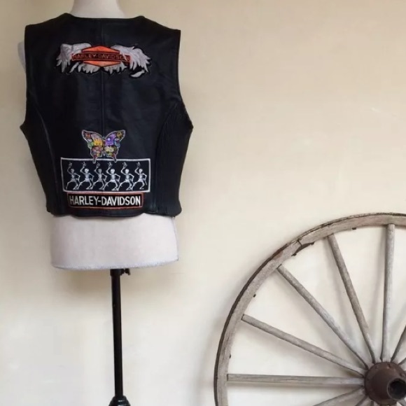 MOTO VEST🦅Harley Davidson Grateful Dead Freedom - Picture 5 of 12